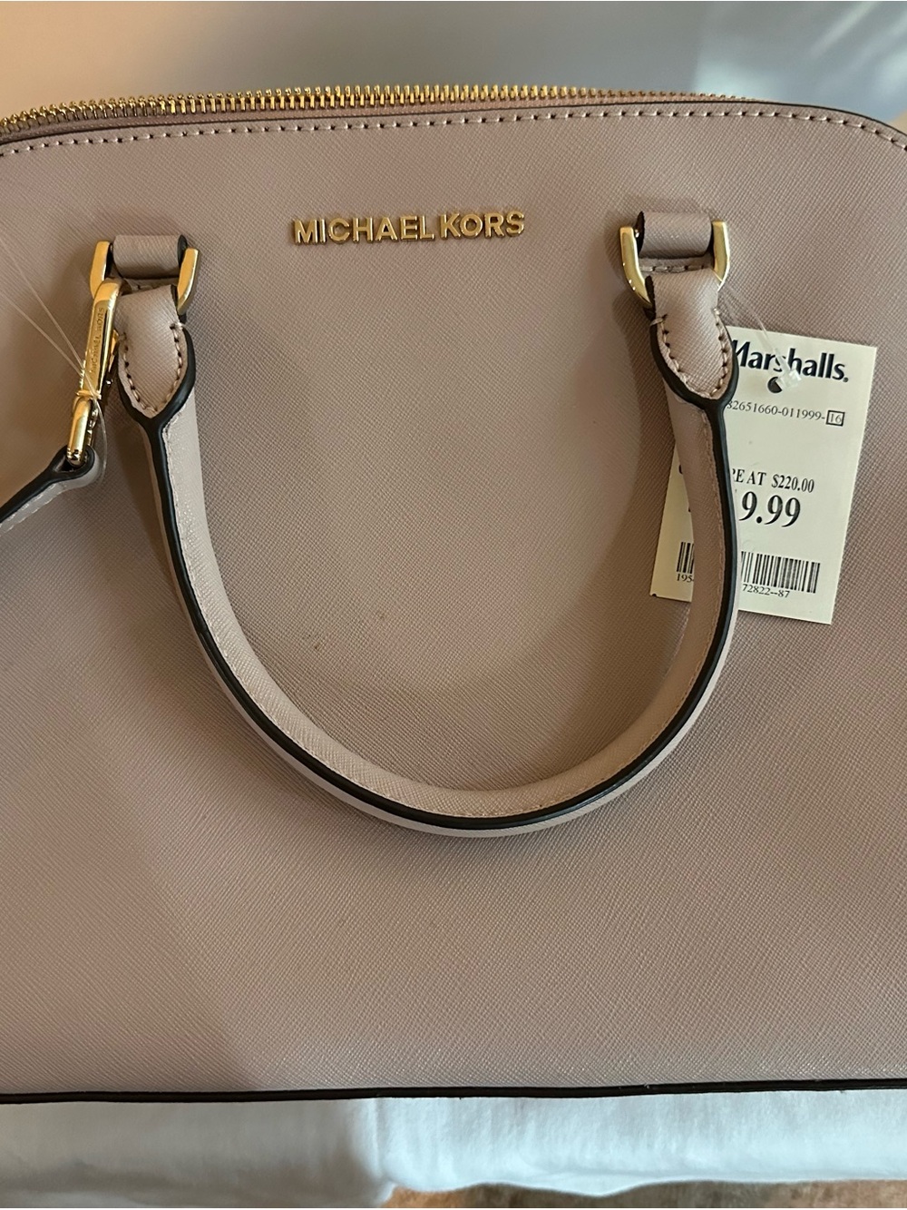 Michael Kors Blush Saffiano Dome Satchel